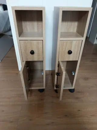 Mesita auxiliar con ruedas (2 unidades)