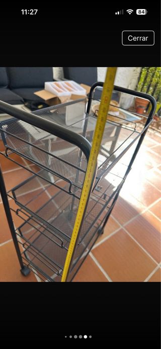 Carro auxiliar cocina 5 estantes