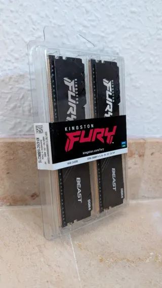 PRECINTADO Kingston Fury DDR4 16GB (2x8GB) 2666MHz