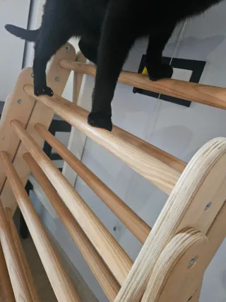 Triangolo Pikler in legno pieghevole