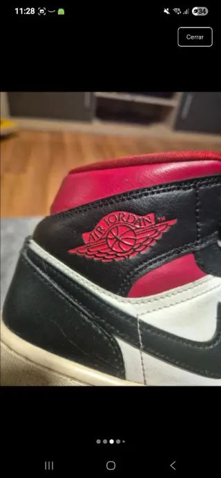 Air Jordan 1 Mid Gym Red Black White
