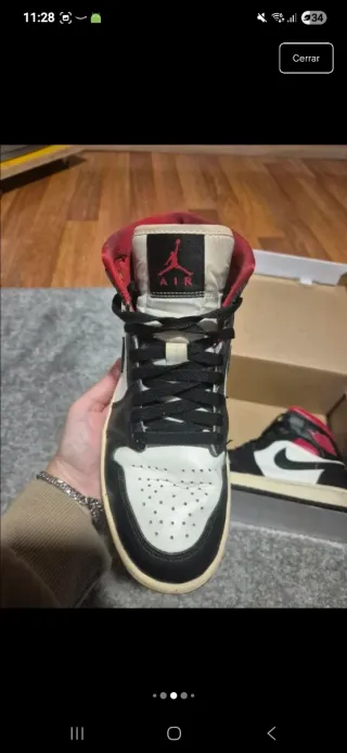 Air Jordan 1 Mid Gym Red Black White