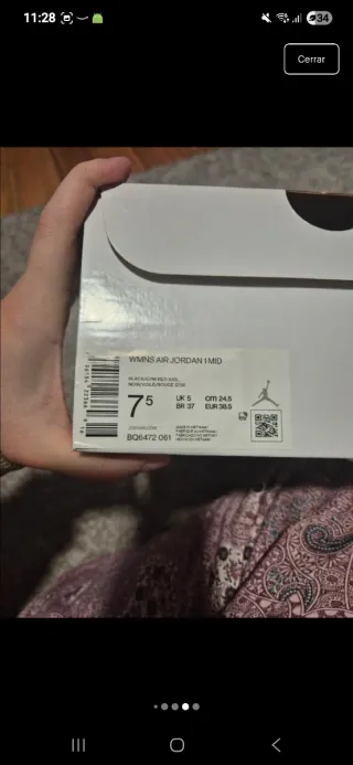 Air Jordan 1 Mid Gym Red Black White