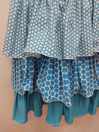 Falda Flamenca azul talla pequeña