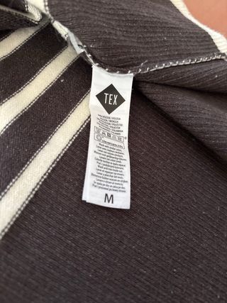 Sudadera de punto a rayas