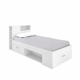 Cama Juvenil Compacta Lanka con Cabezal. Blanco