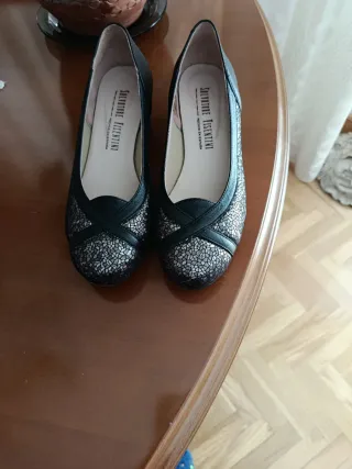 Zapatos Salvatore Visentini Negros y Plateados