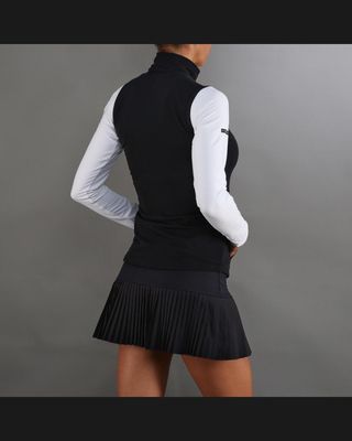 Chaleco negro con cremallera Padel