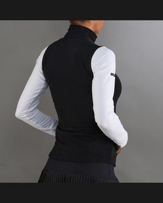 Chaleco negro con cremallera Padel