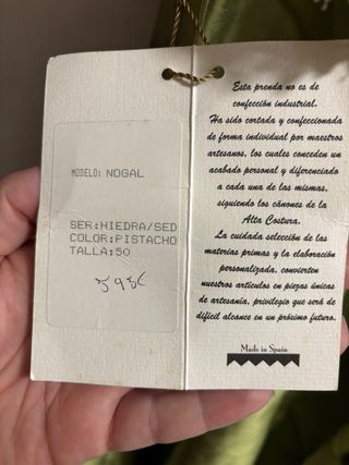 Vestido de fiesta verde y dorado