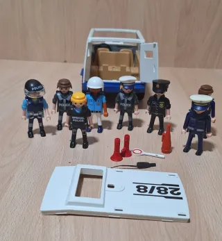 Playmobil Policía y Furgoneta