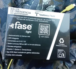 Baliza V16 Conectada Fase Light