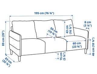 Sofá 3 plazas gris tela