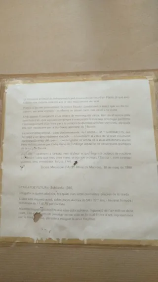 Litografía Josep María Subirach