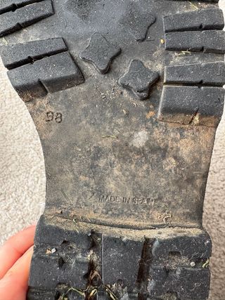 Botas militares piel negras plataforma