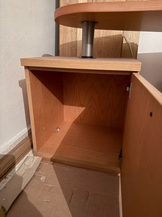 Mesa de despacho madera y metal