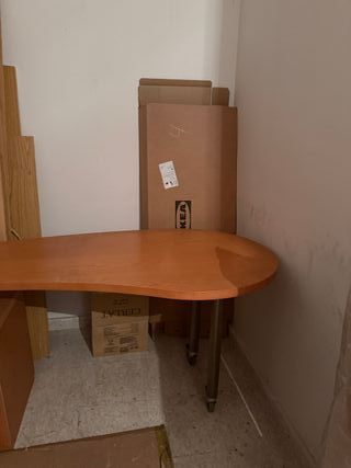 Mesa de despacho madera y metal