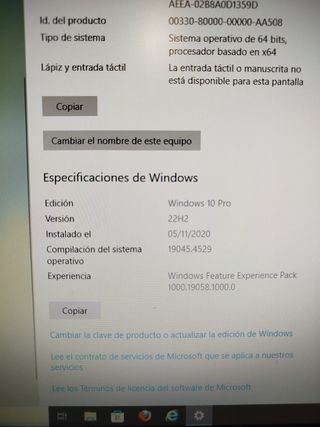 Ordenador HP Pro 3520 Todo en Uno