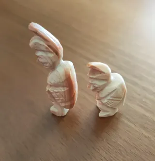 Gobbetti portafortuna in cammeo