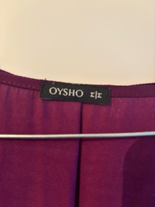 Vestido corto morado manga larga