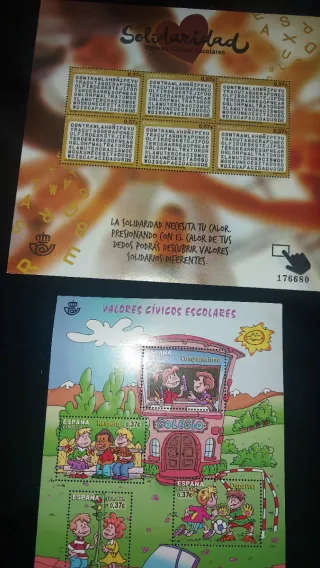 Lote sellos Valores Cívicos Escolares