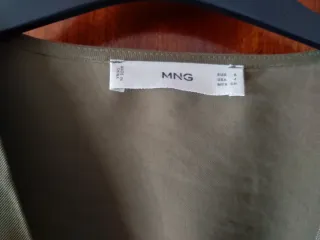 Vestido Mango Verde Oliva/caqui