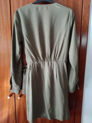 Vestido Mango Verde Oliva/caqui