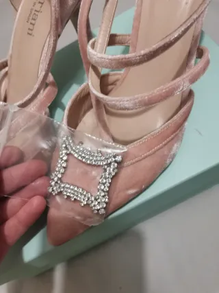 Zapatos Doriani Rosa Tacón Novia