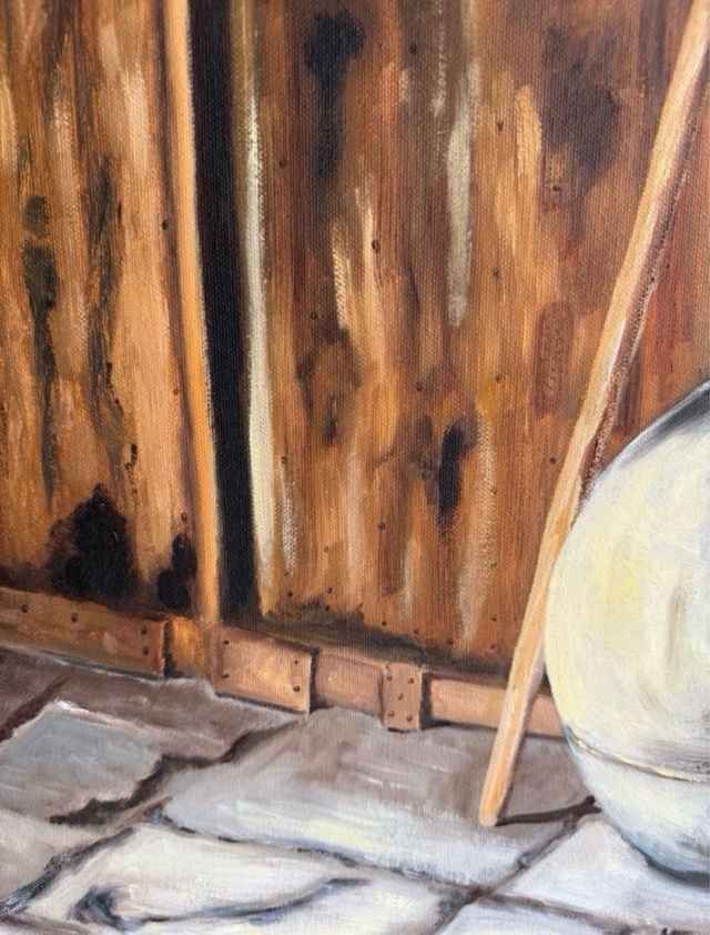 Pintura al óleo sobre lienzo Tinaja y Horca