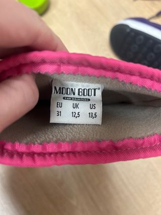 Botas de nieve Moon Boot niña rosa y morado
