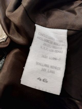 Abrigo Vintage Mujer 90% Llama Mohair Artein