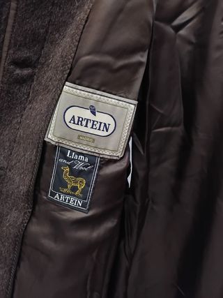 Abrigo Vintage Mujer 90% Llama Mohair Artein