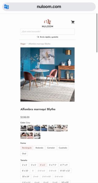 Alfombra 120x180cm NUEVA