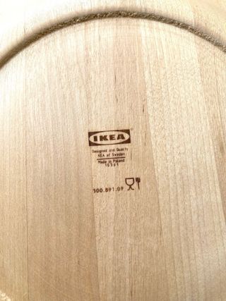 Sottopiatti in legno Ikea set 6