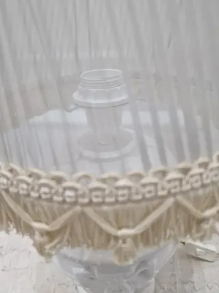 Lámpara de mesa blanca cerámica pagoda