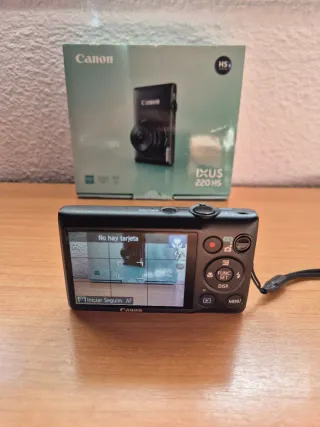 Canon IXUS 220 HS Negra + Caja y cargador original