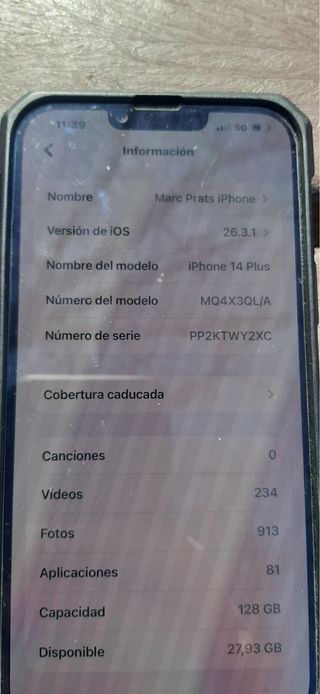 iPhone 14 Plus 128GB Blu Marina