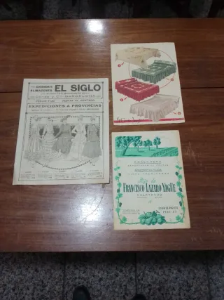 Catálogos comerciales principios siglo XX