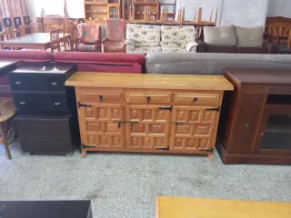 Mueble despensa rustico marrón claro madera