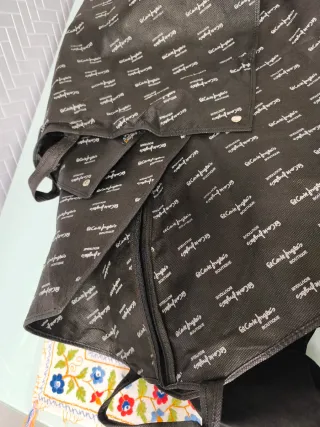 Abrigo Chaquetón Piel Negro Mujer Talla 42-44