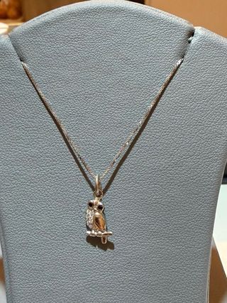 Collar Búho Suerte Oro y Plata