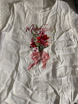 Camiseta Mayoral Flores y Lazo