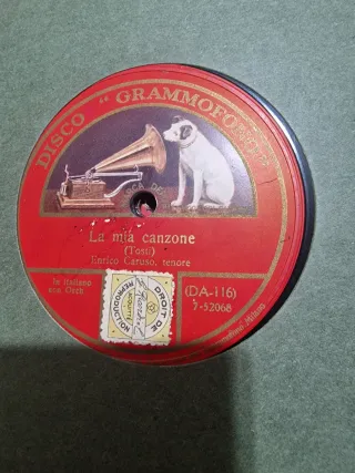 Lotto Raro Dischi 78 Giri Enrico Caruso Inni