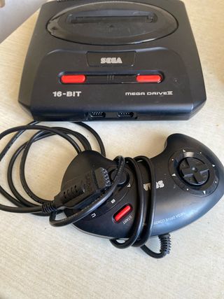 Sega Mega Drive II Console Nera