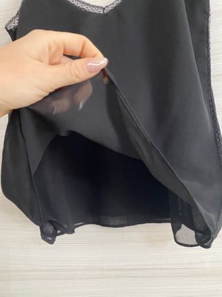 Zara S Canotta pizzo Donna