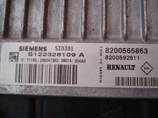 Centralita del motor Renault Megane 8200565863 S122326109A 8200592611