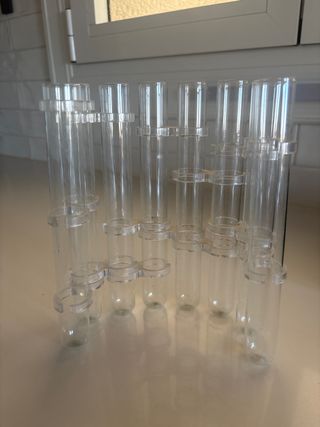 Jarrón moderno probetas cristal