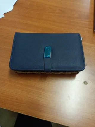 Portafoglio donna col.blu