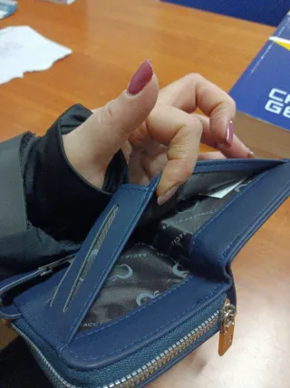 Portafoglio donna col.blu