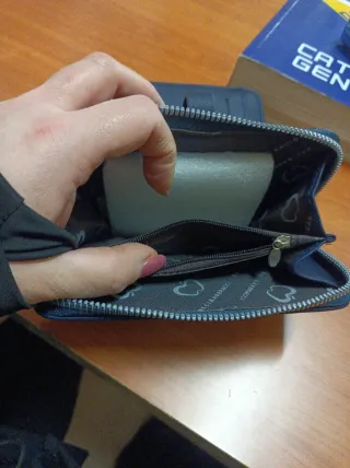 Portafoglio donna col.blu